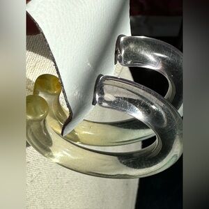 Free People Kaleidoscope Acrylic Hoop Earrings - NWT